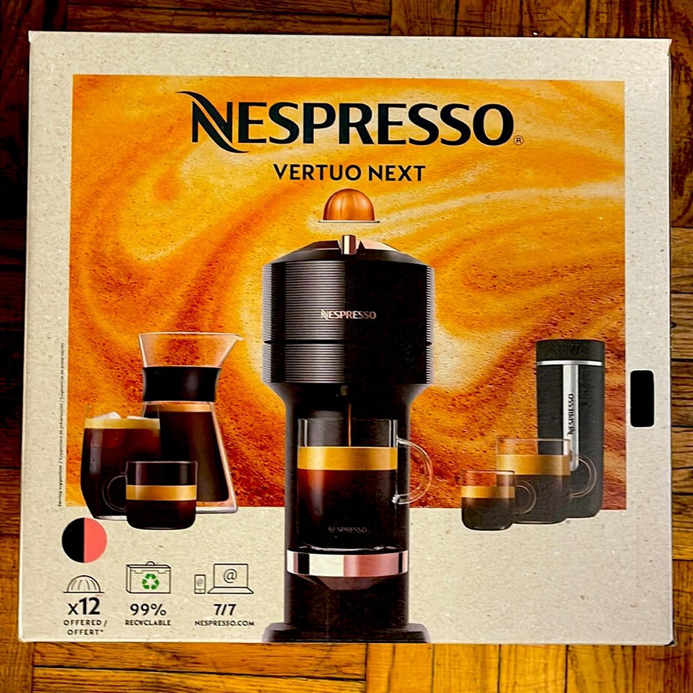 Rose Gold Nespresso Vertuo Next New in Box